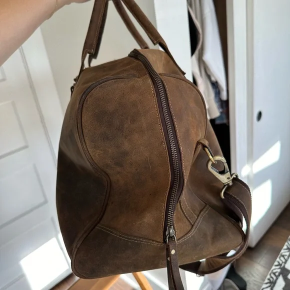 Komalc Buffalo Leather Duffel Bag